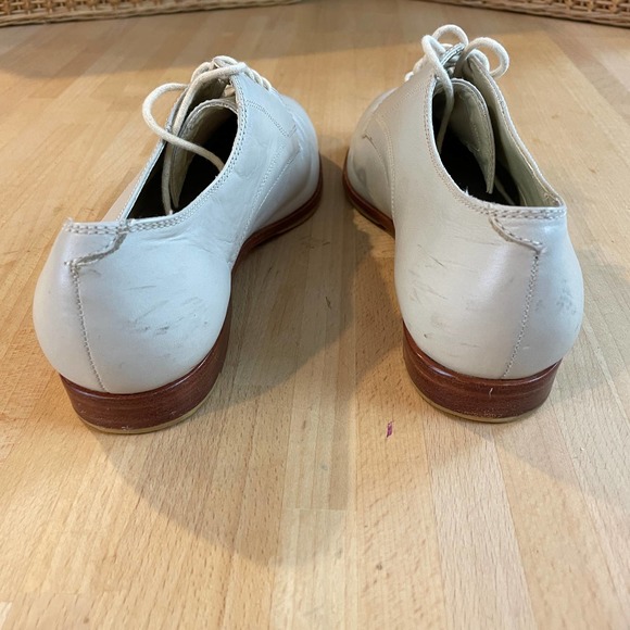 THROW BACK Vintage 80s Bass Oxfords Winter White - Picture 5 of 10